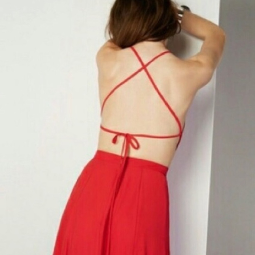 Fame and Partners backless red dreamer dress - Picture 3 of 8